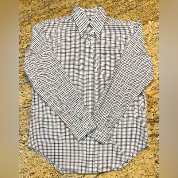 Lauren Ralph Lauren Men’s Shirt Size 16 (34/35) Classic Fit Non-Iron Plaid - Picture 1 of 9